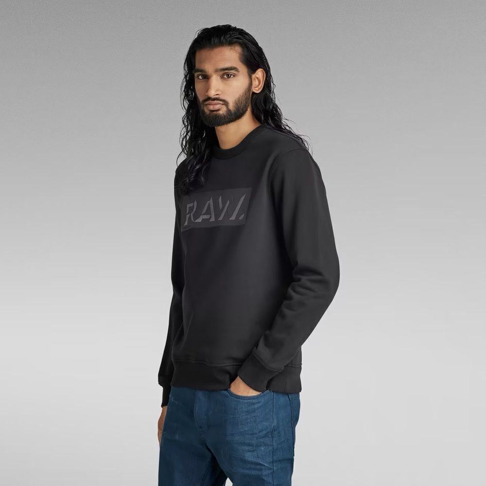 G-Star Raw Dot Box‎ Graphic Sweatshirt Black L NWT IN PACKAGE